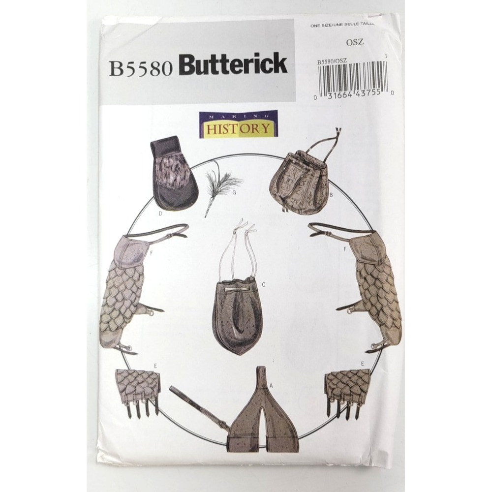 Butterick 5580‎ Sewing Pattern Sz Osz Factory Fold Uncut